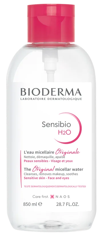 Bioderma Sensibio H2O, Agua Micelar Limpiadora - Desmaquillante 850ml