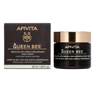 Apivita Queen Bee Κρέμα Νύχτας Απόλυτης Αντιγήρανσης & Εντατικής Θρ...