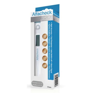 Alfacheck Basic Ψηφιακό Θερμόμετρο 60′ Alfacheck Basic Ψηφιακό Θερμόμετρο 60′