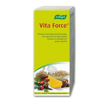 A.Vogel Vita Force, Πολυβιταμινούχο Σιρόπι Πλούσιο σε Βιταμίνη Ε 200ml A.Vogel Vita Force, Πολυβιταμινούχο Σιρόπι Πλούσιο σε Βιταμίνη Ε 200ml