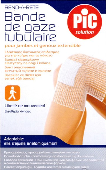 Pic Solution Solution Bend A Rete Elastic Mesh Fasciatura per tibia e ginocchia 1pz