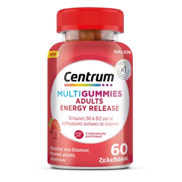 Centrum Multi Gummies Adults Energy Release με Φρούτα του Δάσους, 6...