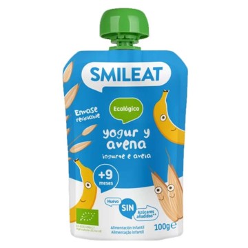 Smileat Puree di Frutta Yogurt-Avena Bio +9M 100gr