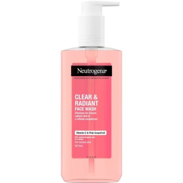 Neutrogena Clear & Radiant Face Wash with Vitamin C & Pink Grapefruit for Normal Skin 200ml