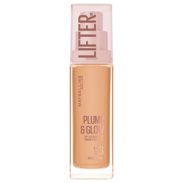 Maybelline Lifter Plump & Glow Spf15 Foundation 123, 30ml Maybelline Lifter Plump & Glow Spf15 Foundation 123, 30ml