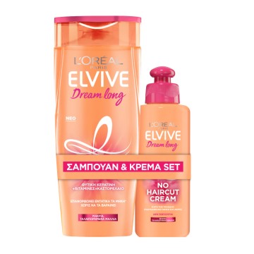 Elvive Promo Dream Long Shampoo 400ml & Elvive Dream Long No Haircut Cream 200ml