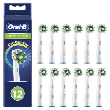 Têtes de rechange pour brosse à dents électrique Oral-B Cross Action, 12 pièces