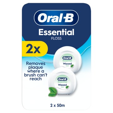 Oral-B Oδοντικό Nήμα Kηρωμένο Mέντα, 2x50m Oral-B Oδοντικό Nήμα Kηρωμένο Mέντα, 2x50m