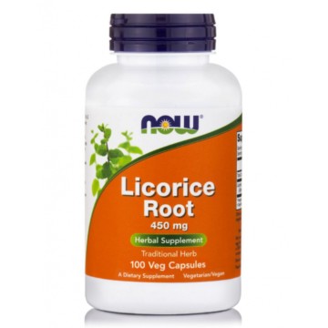 Now Foods Licorice Root 450mg 100 Capsules