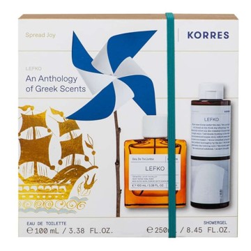 Korres Promo Lefko Eau De Toilette, 100ml & Αφρόλουτρο, 250ml