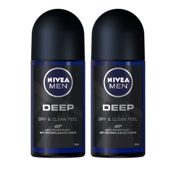 Nivea Promo Men Deep Deodorante Dry & Clean Roll-On 48h 50ml