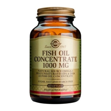 Concentré d'huile de poisson Solgar 1000 mg, 60 gélules