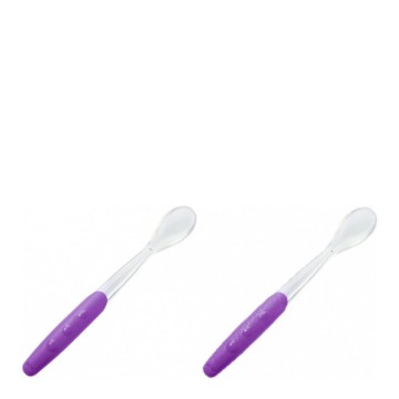 Nuk Soft Silicone First Baby Cuillère 4m+, 2pcs Violet
