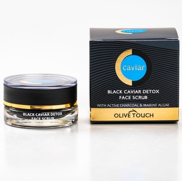 Scrub viso disintossicante al caviale nero Olive Touch 15 ml