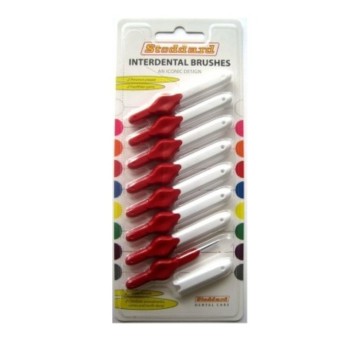 Stoddard Red Interdental Brushes 0.5mm, 8 pieces