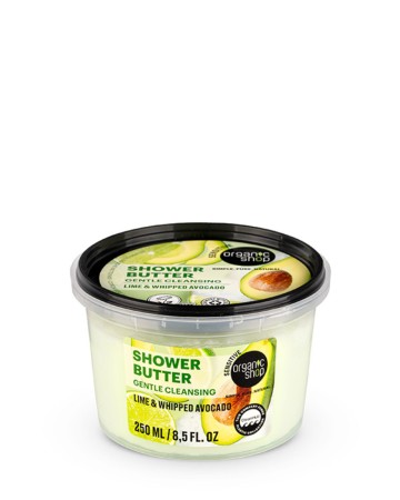 Organic Shop Shower Butter Lime & Αβοκάντο για Απαλό Καθαρισμό, 250ml Organic Shop Shower Butter Lime & Αβοκάντο για Απαλό Καθαρισμό, 250ml