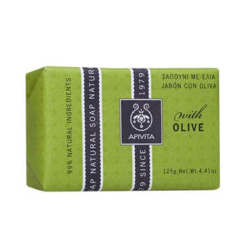 Apivita Natural Soap Σαπούνι με Ελιά για τις ξηρές επιδερμίδες 125gr