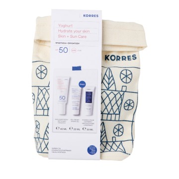 Korres Promo Yoghurt Face Sunscreen SPF50 40ml & Gel-Cream 20ml & Foaming Cream 20ml