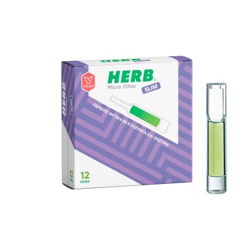 HERB Micro Filter Slim Πίπες με φίλτρο από φυτικά εκχυλίσματα και έ... HERB Micro Filter Slim Πίπες με φίλτρο από φυτικά εκχυλίσματα και έ...