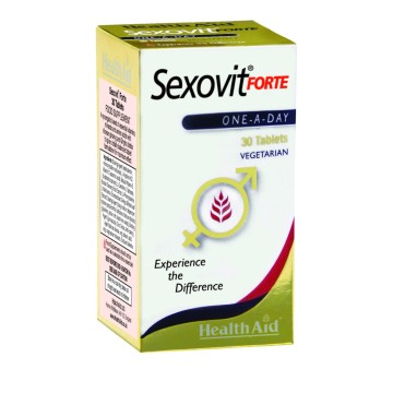 Health Aid Sexovit Forte, augmente la confiance et l'excitation, 30 onglets