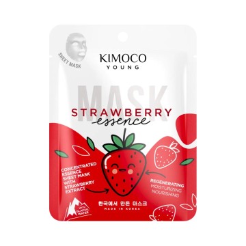 Kimoco Young Αναζωογονητική Μάσκα Προσώπου με Εκχύλισμα Φράουλας κα...