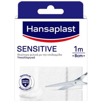 Hansaplast Sensitive Pad 8 cm x 1 m, 1 pièce
