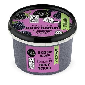 Natura Siberica-Organic Shop Smoothing Body Scrub, Raspberry, 250ml