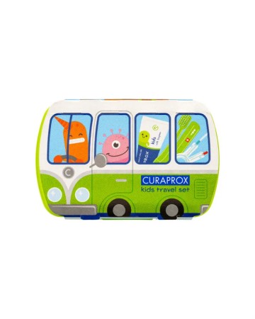Curaprox Travel Set Kids Green with Toothpaste Mint 10ml
