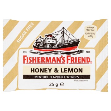 Fishermans Friend Honey Lemon от кашля и раздражения в горле 25гр