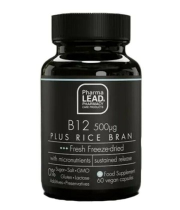 Pharmalead Black Range B12 500mcg Plus Rice Bran 60 κάψουλες