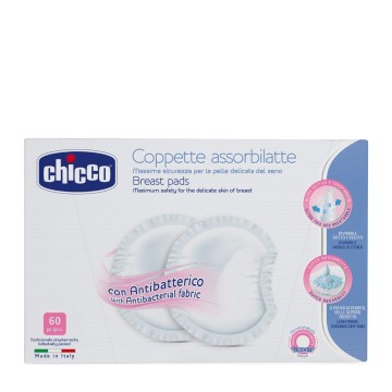 Chicco Επιθέματα Στήθους Αντιβακτηριδιακά Σετ Των 60 Chicco Επιθέματα Στήθους Αντιβακτηριδιακά Σετ Των 60