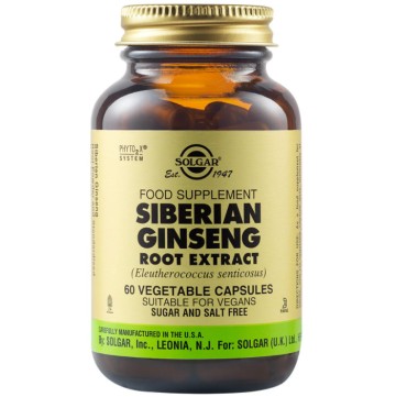 Solgar Siberian Ginseng Root Extract Ginseng 60 كبسولة