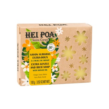 Hei Poa Gentle & Ric Soap Σαπούνι με Λάδι Monoi  100gr