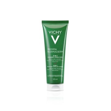Vichy Normaderm 3 in 1 Scrub-Cleanser-Mask, Απολέπιση-Καθαρισμός-Μάσκα 125ml