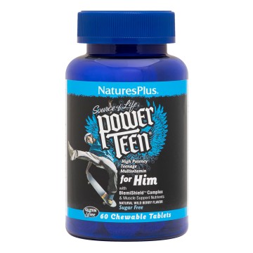 Natures Plus Power Teen For Him 60Chewtabs
