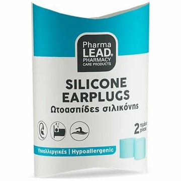 Pharmalead Ωτοασπίδες Σιλικόνης Μπλε Χρώμα 2τμχ Pharmalead Ωτοασπίδες Σιλικόνης Μπλε Χρώμα 2τμχ