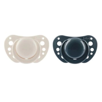 Chicco PhysioForma Air Πιπίλες Σιλικόνης Λευκό/Μπλε 6-16m, 2 τεμάχια