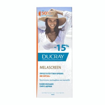 Ducray Melascreen Cream Αντηλιακή Κρέμα για Ξηρό Δέρμα με SPF50+ 50ml -15%