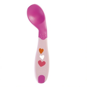 Chicco Babys First Spoon Ροζ 8m+, 1 τεμάχιο Chicco Babys First Spoon Ροζ 8m+, 1 τεμάχιο