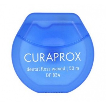 Curaprox Waxed Dental Floss 834 with Mint Flavour, 50m Curaprox Waxed Dental Floss 834 with Mint Flavour, 50m