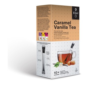 Elixir Caramel Tea vanilje 10 Tea Sticks 20gr
