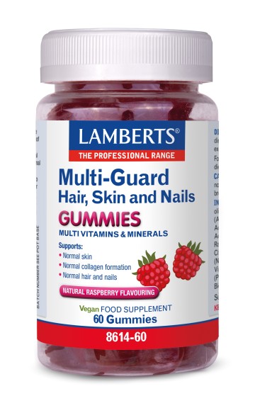 Lamberts Multi Guard Hair, Skin and Nails Gummies με Φυσική Γεύση Σ... Lamberts Multi Guard Hair, Skin and Nails Gummies με Φυσική Γεύση Σ...