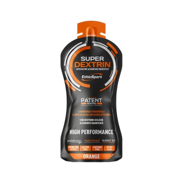 EthicSport Super Dextrin Gel Orange Liquid-Energy gel con carboidrati di nuova generazione 58ml