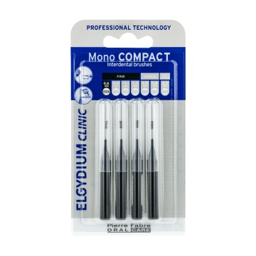 Elgydium Clinic Mono Compact 0.35mm, Μεσοδόντια βουρτσάκια, 4 τεμάχια