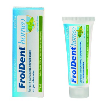 Froika Froident Homeo, Dentifrice Adapté à l'Homéopathie au Goût Diosmo 75 ml