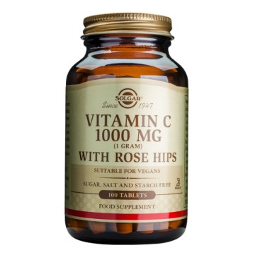 Solgar Vitamin C with Rose Hips1000mg 100 δισκία