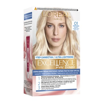 LOreal Excellence Creme No 01 Натуральная краска для волос супер-блонд 48мл