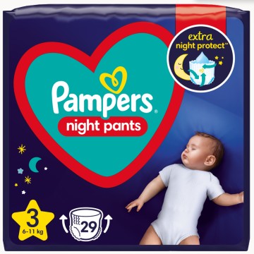 Pampers Night Pants No3 (6-11кг) 29 шт.