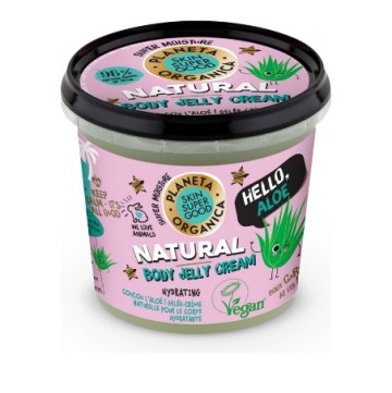 Natura Siberica-Planeta Organica Skin Super Good Natural Body Jelly Cream, Hello, Aloe, 360 ml