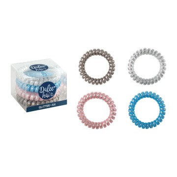 Medisei Dalee Hair Spiral Glitter 4 τεμάχια Medisei Dalee Hair Spiral Glitter 4 τεμάχια